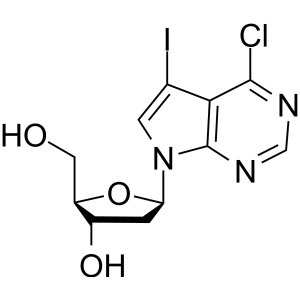 4-Chloro-7-(2-deoxy-β-D-erythro-pentofuranosyl)-5-iodo-7H-pyrrolo[2,3-d]pyrimidine 178995-71-6